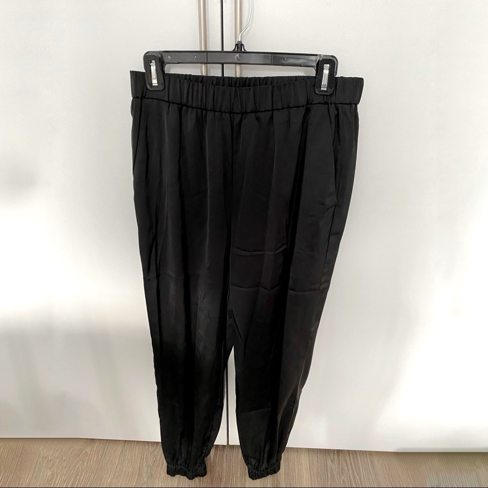 Satiny jogger pants